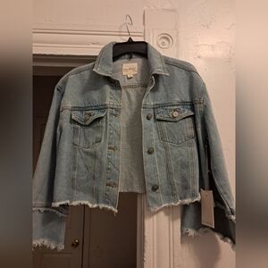 NWT Unpublished Womens Cropped Denim Jacket